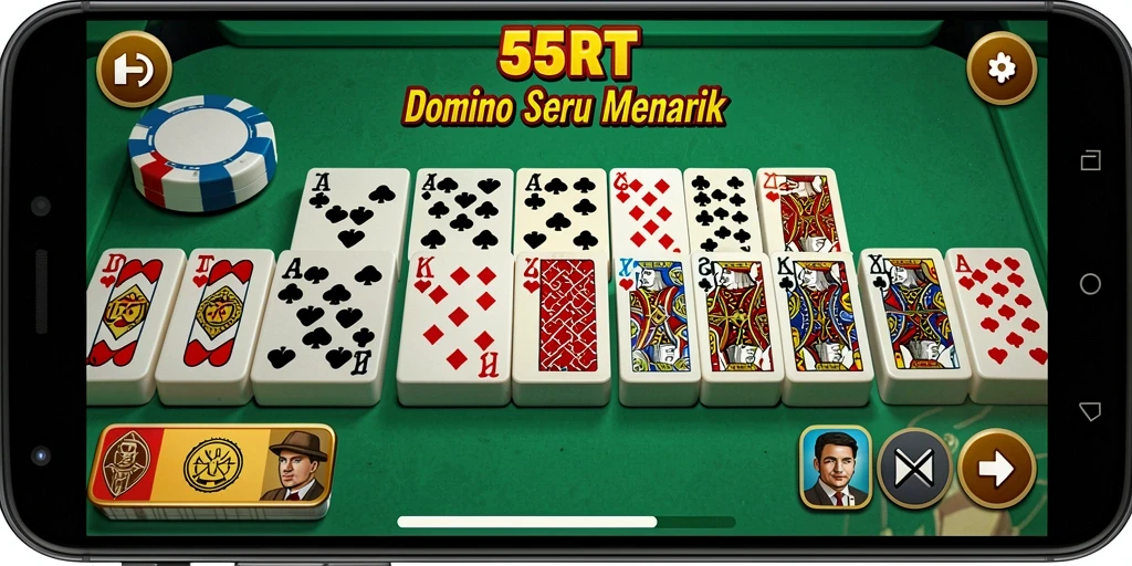 Tampilan gameplay Domino yang menarik dan interaktif.