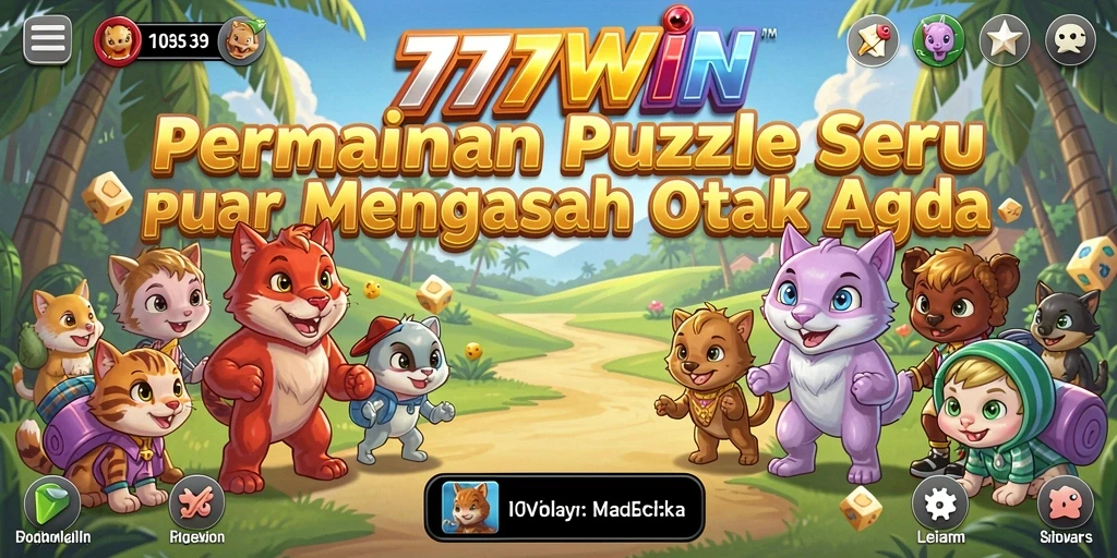 Tampilan gameplay Puzzle yang menantang di 777WIN.