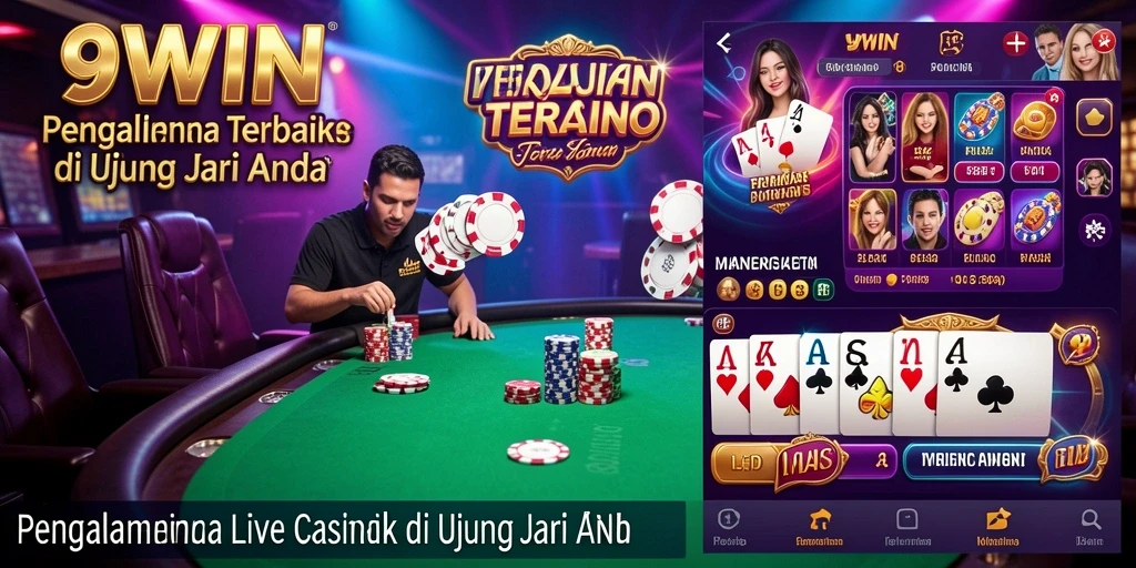 Tampilan gameplay Live Casino yang menarik di 9WIN.