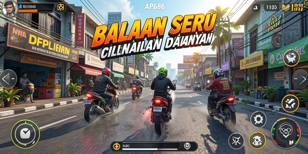 Tampilan gameplay seru dan mendebarkan di AP686.