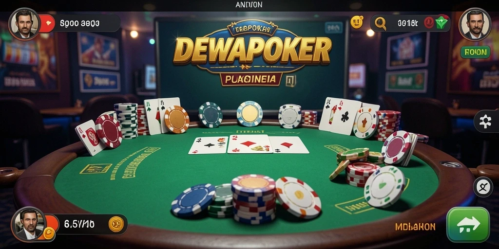 Tampilan gameplay DEWAPOKER yang mengasyikkan dan interaktif.