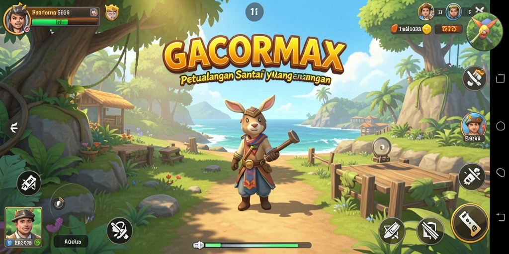 Tampilan gameplay seru dan penuh warna di GACORMAX.