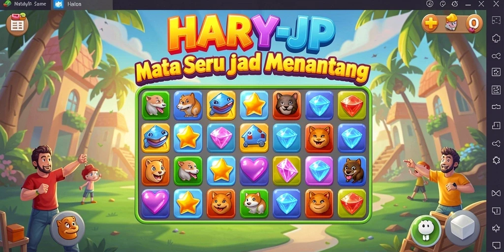 Screenshot utama HARAPJP yang menampilkan gameplay yang seru dan menantang.
