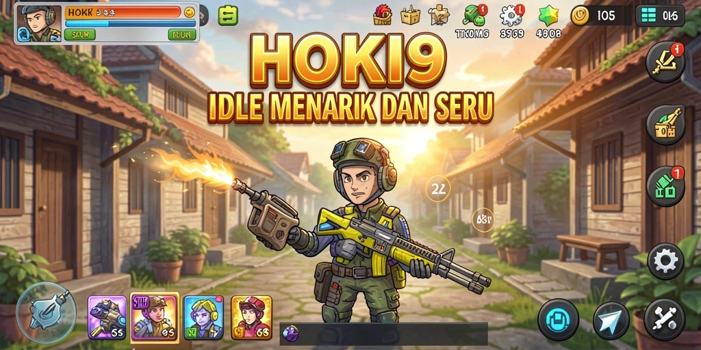 Tampilan gameplay HOKI9 yang menarik dengan elemen Idle.