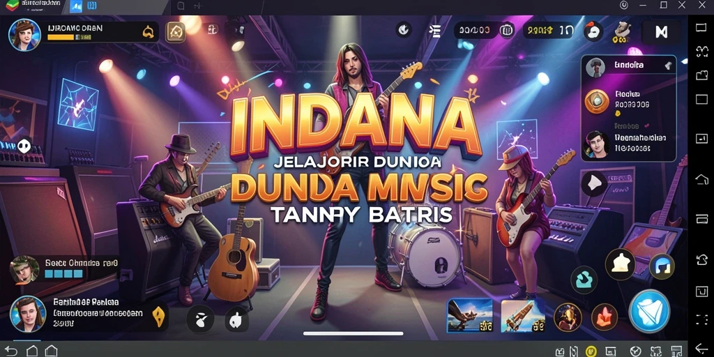 Screenshot gameplay <strong>INDAAA</strong> menampilkan keseruan bermain musik.