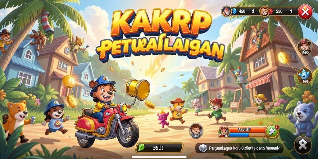 Tampilan gameplay KAKRP yang penuh aksi dan tantangan.