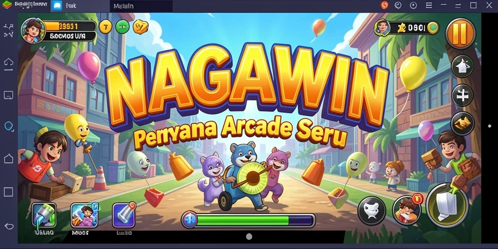 Tampilan gameplay seru dari NAGAWIN dengan aksi yang mendebarkan.