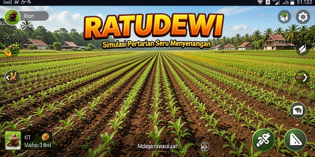 Gameplay menarik dari RATUDEWI dengan bertani dan bercocok tanam.