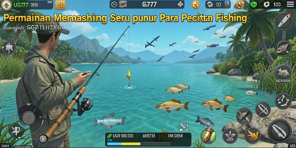 Screenshot gameplay UG777 menampilkan pengalaman memancing yang realistis.