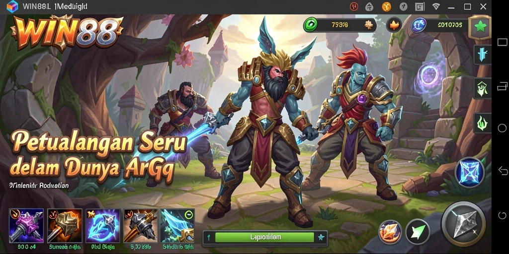 Tangkapan layar WIN88 menampilkan pertempuran epik dalam dunia ARPG yang memukau.